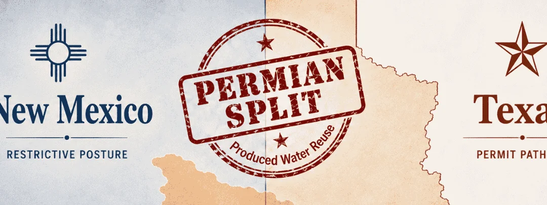 Produced Water Reuse Splits at the Permian Basin: Texas’s TCEQ Builds a Permit Pathway While New Mexico’s WQCC Reopens the Reuse Fight